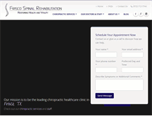 Tablet Screenshot of friscorehab.com